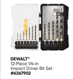 Lowe's 12-Piece 1/4-in Impact Driver Bit Set offer
