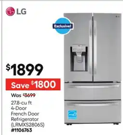 Lowe's 27.8-cu ft 4-Door French Door Refrigerator offer