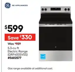 Lowe's 5.3-cu ft Electric Range offer