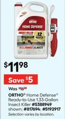 Lowe's Home Defense Ready-to-Use 1.33-Gallon Insect Killer offer