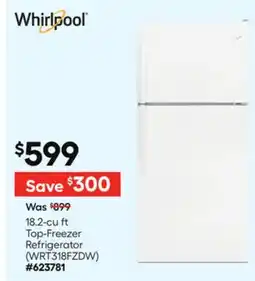 Lowe's 18.2-cu ft Top-Freezer Refrigerator offer