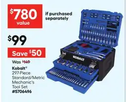 Lowe's 297-Piece Standard/Metric Mechanic's Tool Set offer