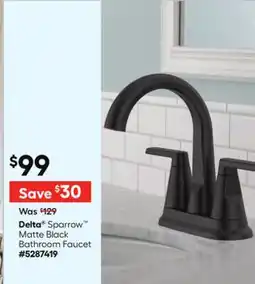 Lowe's Matte Black Bathroom Faucet offer