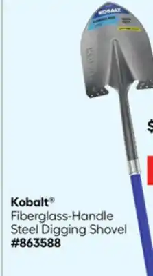 Lowe's Fiberglass-Handle Steel Digging Shovel offer