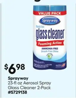Lowe's 23-fl oz Aerosol Spray Glass Cleaner 2-Pack offer
