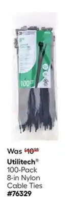 Lowe's 100-Pack 8-in Nylon Cable Ties offer