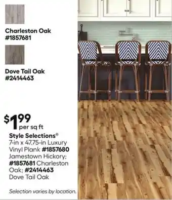 Lowe's 7-in x 47.75-in Luxury Vinyl Plank offer