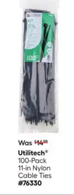 Lowe's 100-Pack 11-in Nylon Cable Ties offer