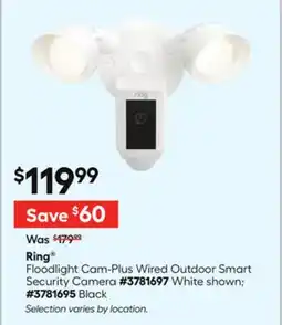 Lowe's Floodlight Cam-Plus Wired Outdoor Smart Security Camera offer