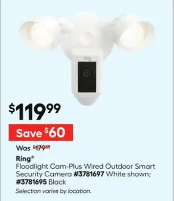 Lowe's Floodlight Cam-Plus Wired Outdoor Smart Security Camera offer