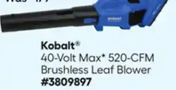 Lowe's 40-Volt MaxV 520-CFM Brushless Leaf Blower offer
