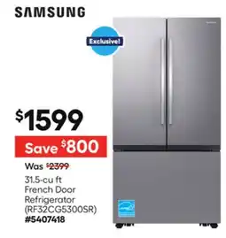 Lowe's 31.5-cu ft French Door Refrigerator offer
