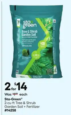 Lowe's 2-cu ft Tree & shrub Garden soil + Fertilizer offer