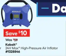 Lowe's 24V MaxC High-Pressure Air Inflator offer