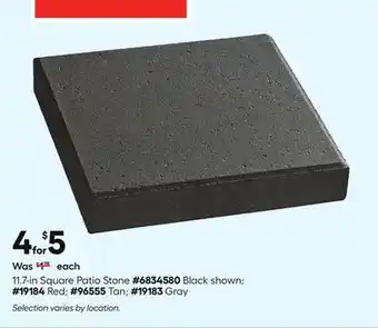 Lowe's 11.7-in Square Patio Stone offer