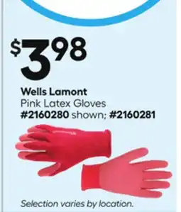 Lowe's Wells Lamont Pink Latex Gloves offer
