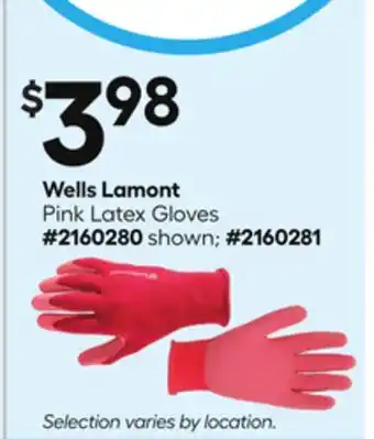 Lowe's Wells Lamont Pink Latex Gloves offer