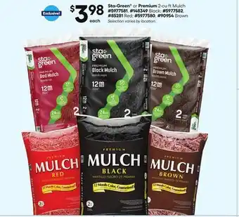 Lowe's 2-cu ft Mulch offer