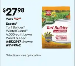 Lowe's Turf Builder WinterGuard 4,000-sq ft Lawn Weed & Feed offer