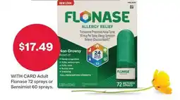 CVS Adult Flonase 72 sprays or Sensimist 60 sprays offer