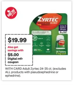 CVS Adult Zyrtec offer