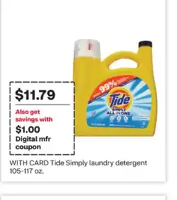 CVS Tide Simply laundry detergent offer