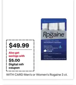 CVS Men's or Women's Rogaine offer