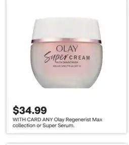 CVS ANY Olay Regenerist Max collection or Super Serum offer