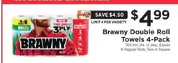 ShopRite Brawny Double Roll Towels 4-Pack offer