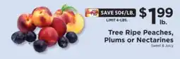 ShopRite Tree Ripe Peaches, Plums or Nectarines offer