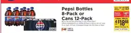 ShopRite Pepsi Bottles 8-Pack or Cans 12-Pack offer