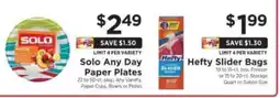 ShopRite Solo Any Day Paper Plates offer