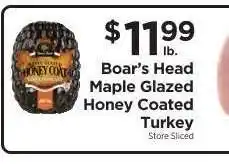 ShopRite Boar's Head Maple Glazed Honey Coated Turkey offer