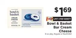 ShopRite Bowl & Basket Bar Cream Cheese offer