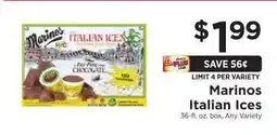 ShopRite Marinos Italian Ices offer