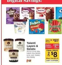 ShopRite Talenti Layers & Gelato offer
