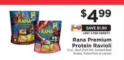 ShopRite Rana Premium Protein Ravioli offer