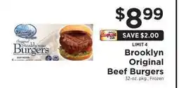 ShopRite Brooklyn Original Beef Burgers offer