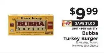 ShopRite Bubba Turkey Burger offer
