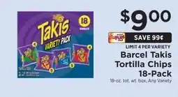ShopRite Barcel Takis Tortilla Chips 18-Pack offer