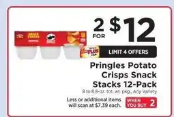 ShopRite Pringles Potato Crisps Snack Stacks 12-Pack offer