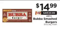 ShopRite Bubba Smashed Burgers offer