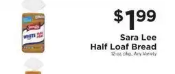 ShopRite Sara Lee Half Loaf Bread offer