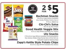 ShopRite Mix or Match Snacks offer