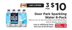 ShopRite Deer Park Sparkling Water 8-Pack offer