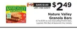 ShopRite Nature Valley Granola Bars offer