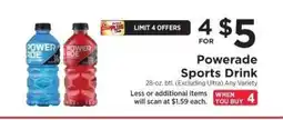 ShopRite Powerade Sports Drink offer