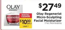 ShopRite Olay Regenerist Micro-Sculpting Facial Moisturizer offer