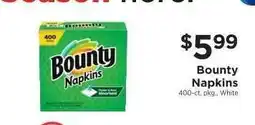 ShopRite Bounty Napkins offer