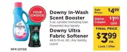 ShopRite Downy In-Wash Scent Booster or Downy Ultra Fabric Softener offer